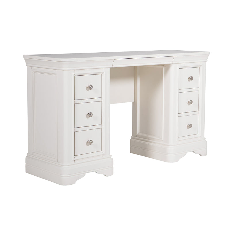 Long white 2025 dressing table