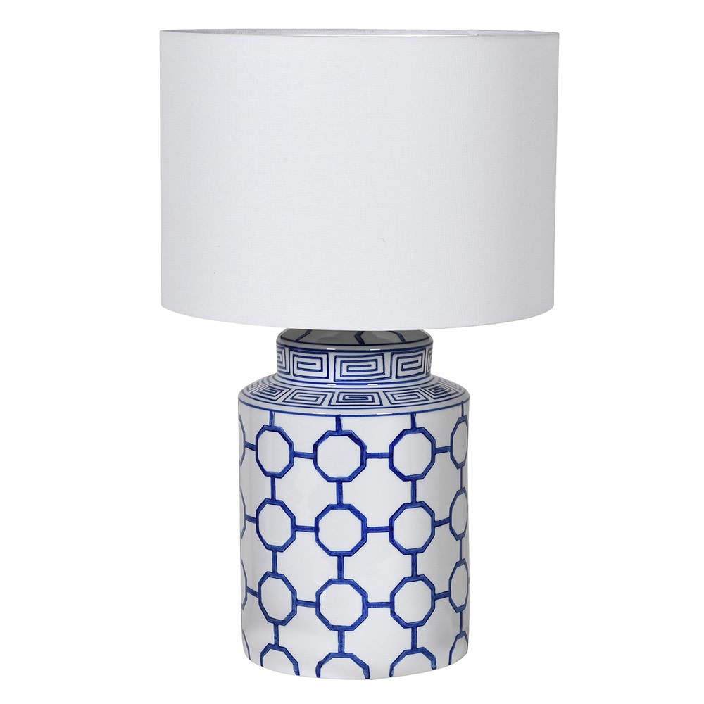 Modern blue best sale table lamp