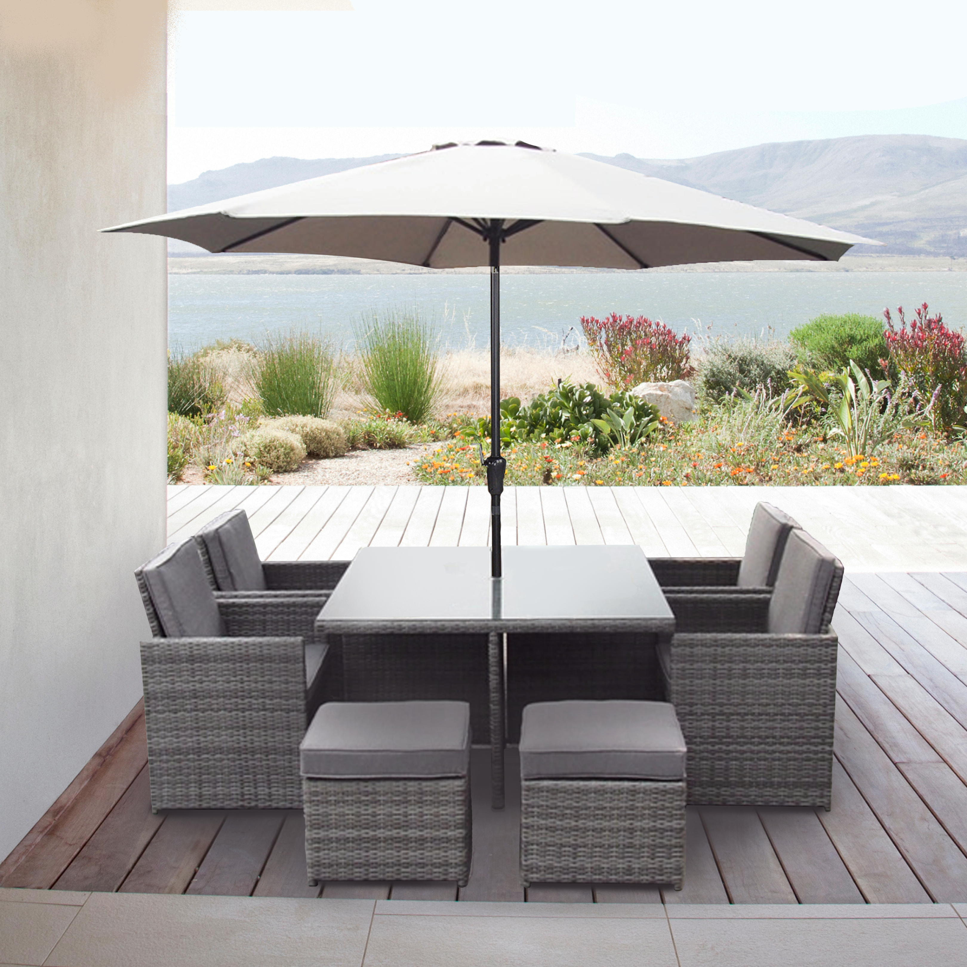 Ocean rattan deals cube garden furniture