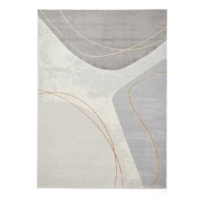 Apollo Modern Rug with Gold Accents