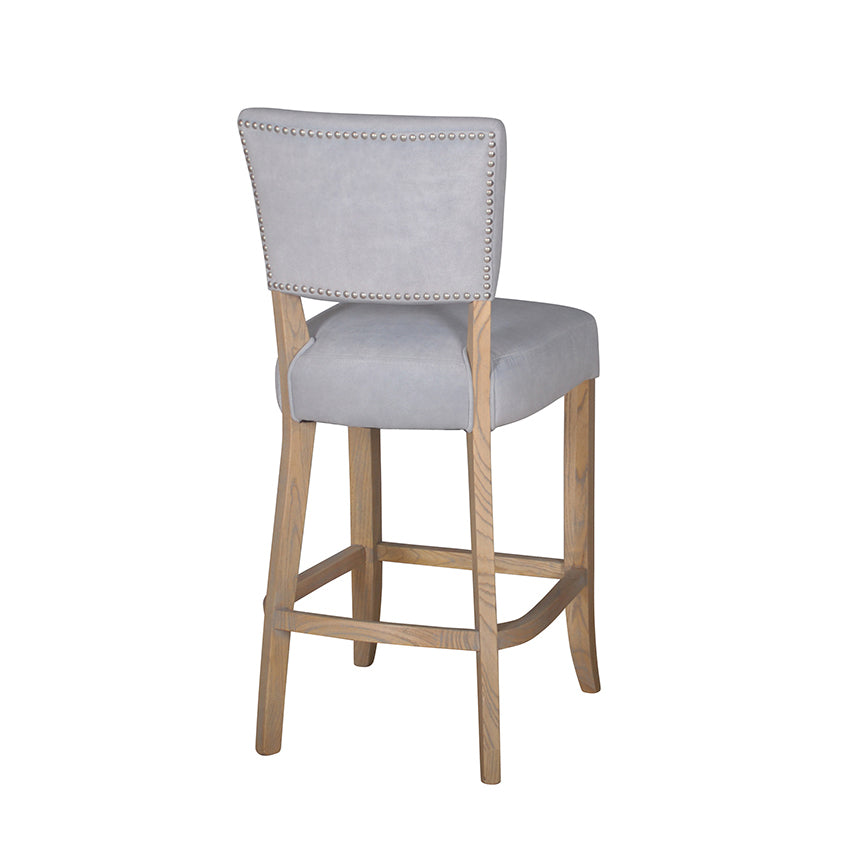 Drake Bar Chair light grey back view