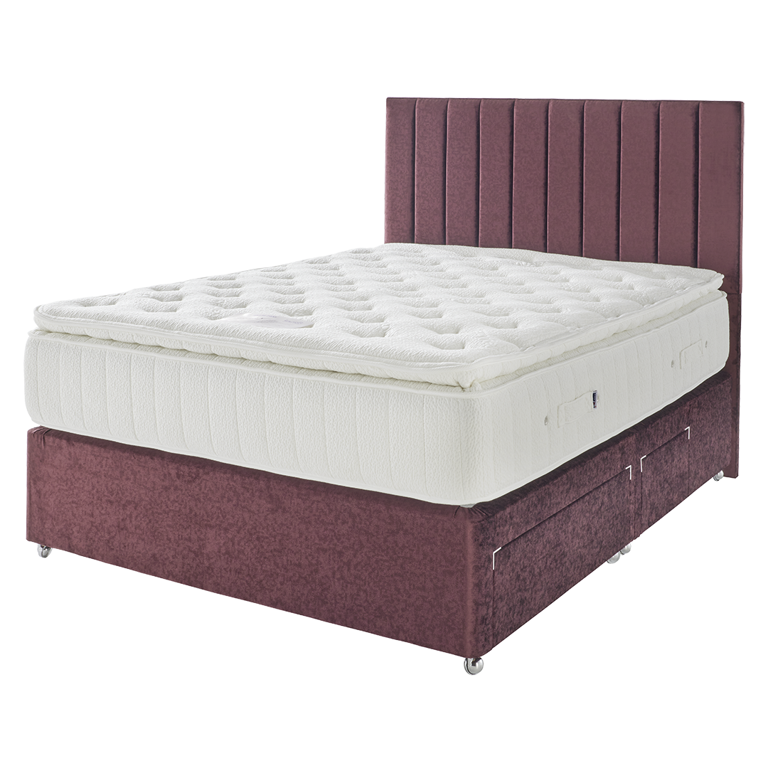 Executex Prestige Mattress on a burgundy base