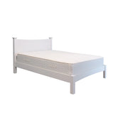 Layla 4ft 6 Double Off-White Wood Bed Frame