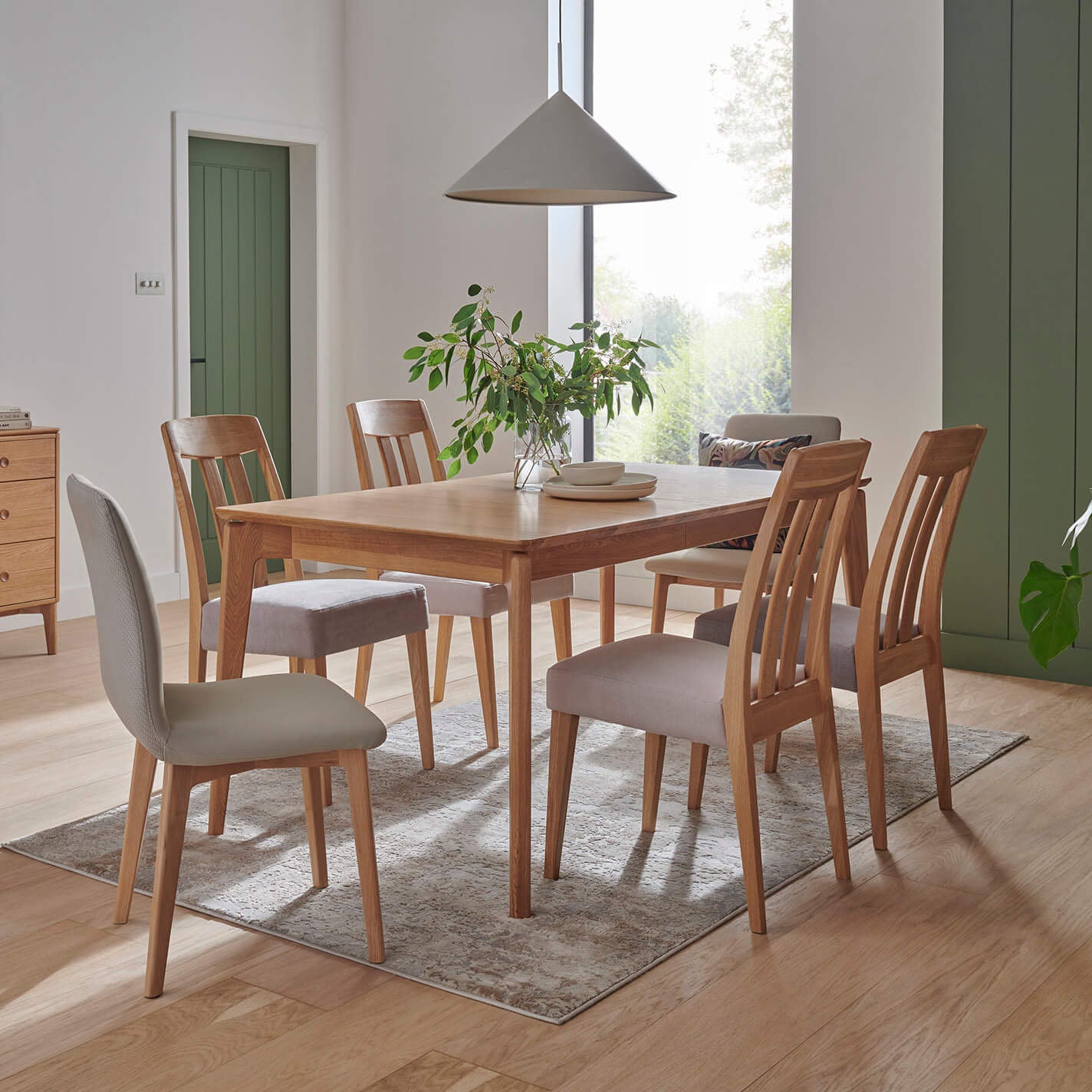 Hadley Natural Oak Extending Dining Table 160-200cm