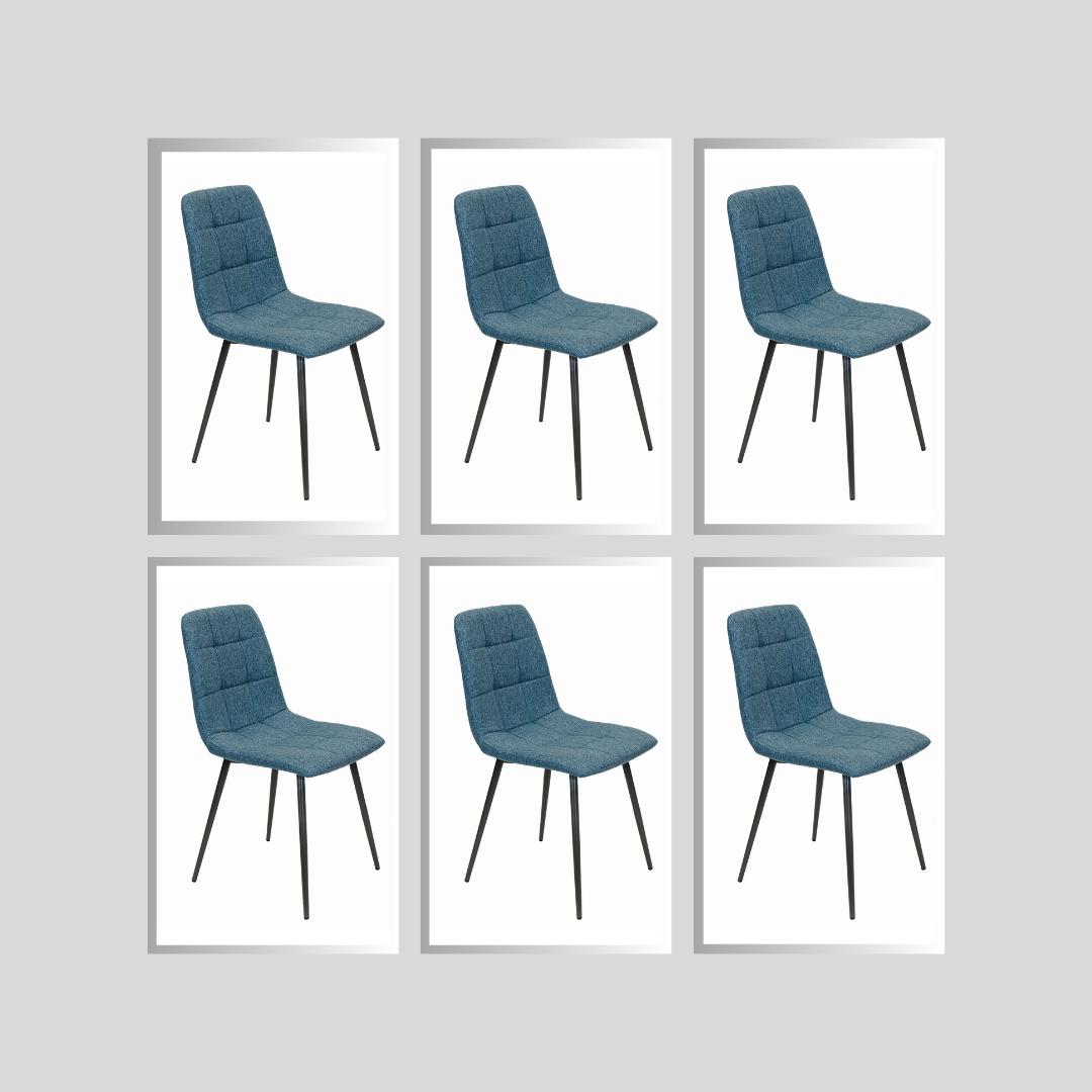 Oslo Dining Chair Blue Set of 6