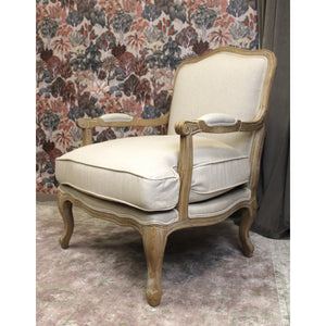 Ridley Chateaux Accent Chair with a Bergère-inspired design in beige