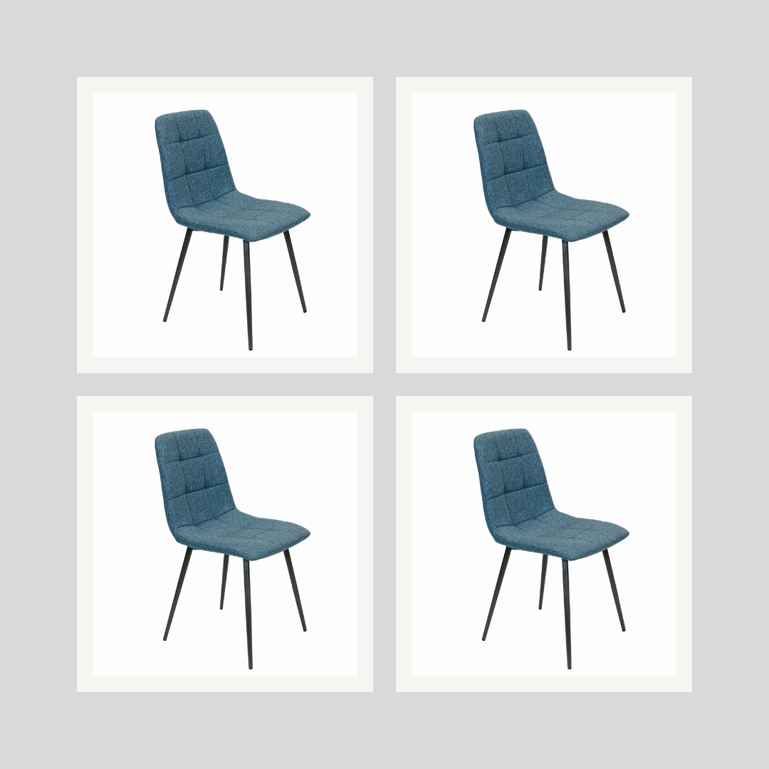 Oslo Dining Chair Blue Set of 4