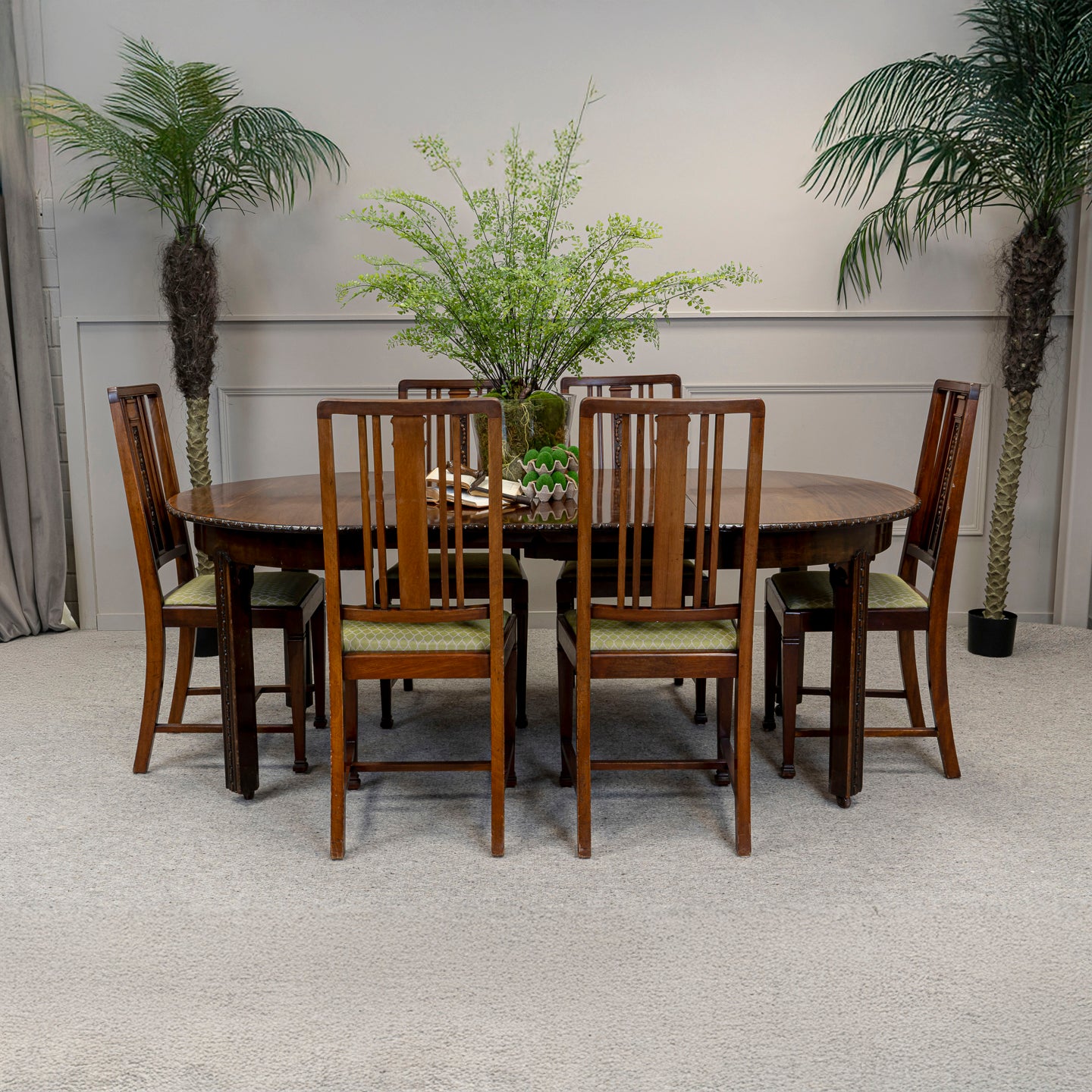 Set of 8 Mahogany Dining Chairs