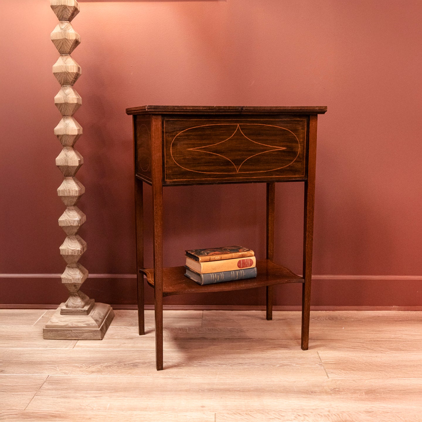 Mahogany Inlaid Work Table