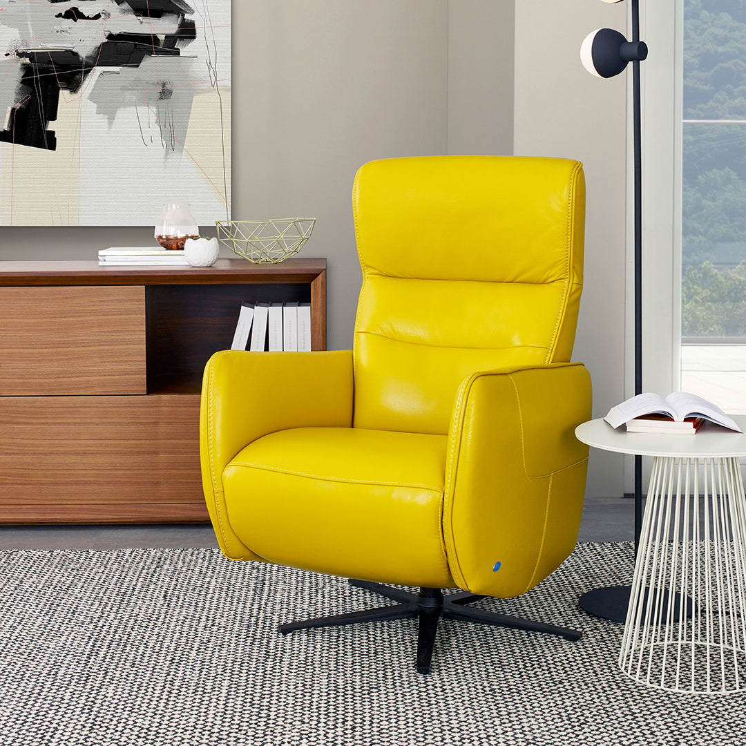 Mustard yellow recliner discount chair