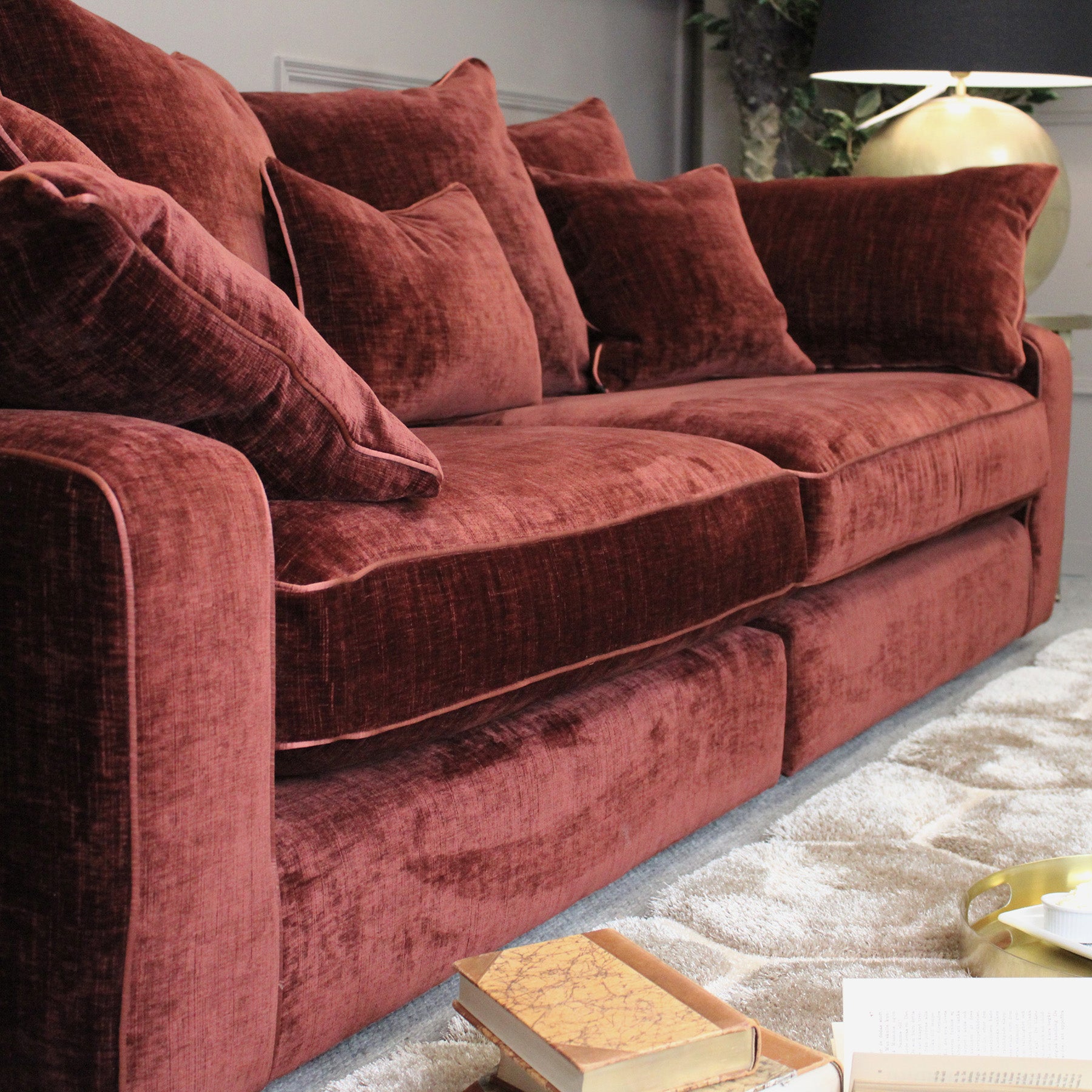 Marilyn Large Split sofa in Zelda Burgundy